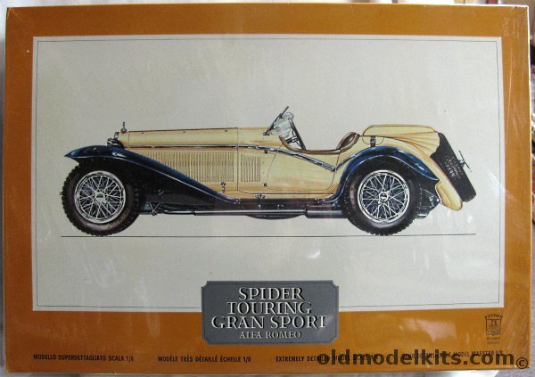 Pocher 1/8 Alfa Romeo Spider Touring Gran Sport 1932, K73 plastic model kit